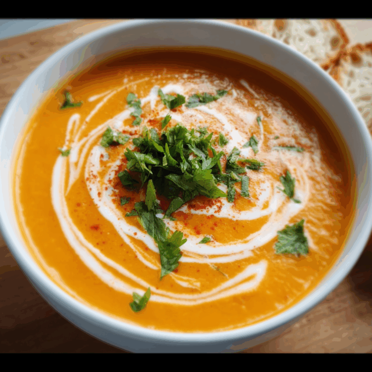 Spiced Coconut Carrot Soup: A Comforting and Flavorful Delight