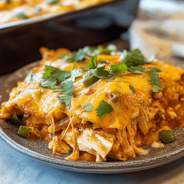 Chicken Enchilada Casserole: Irresistible Mexican-Inspired Comfort