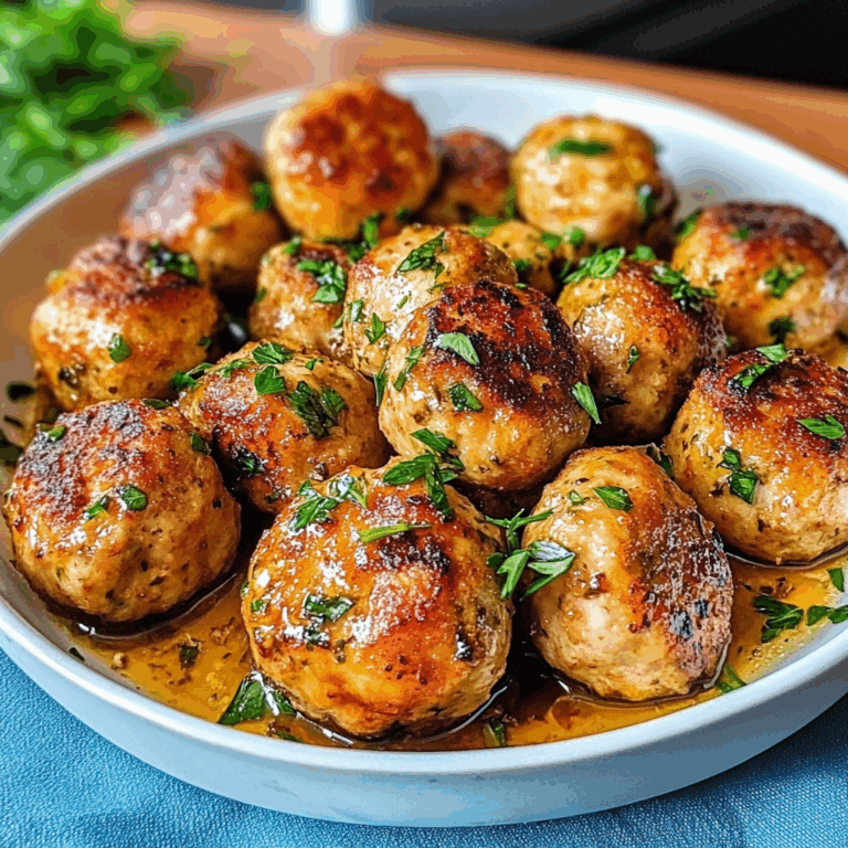 Chicken Meatballs with Parsley
