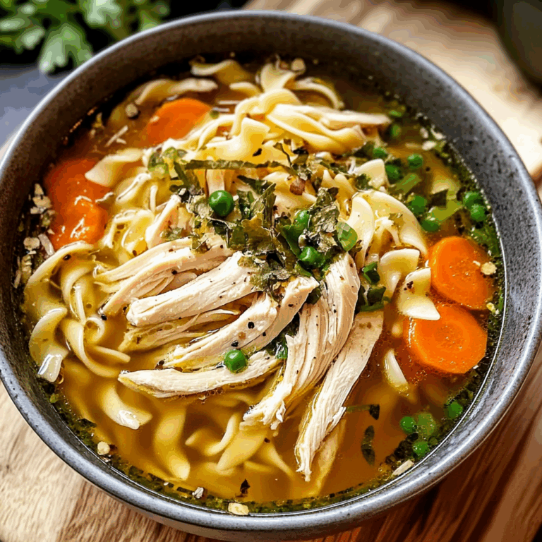 Homemade Chicken Noodle Soup: A Comforting Classic