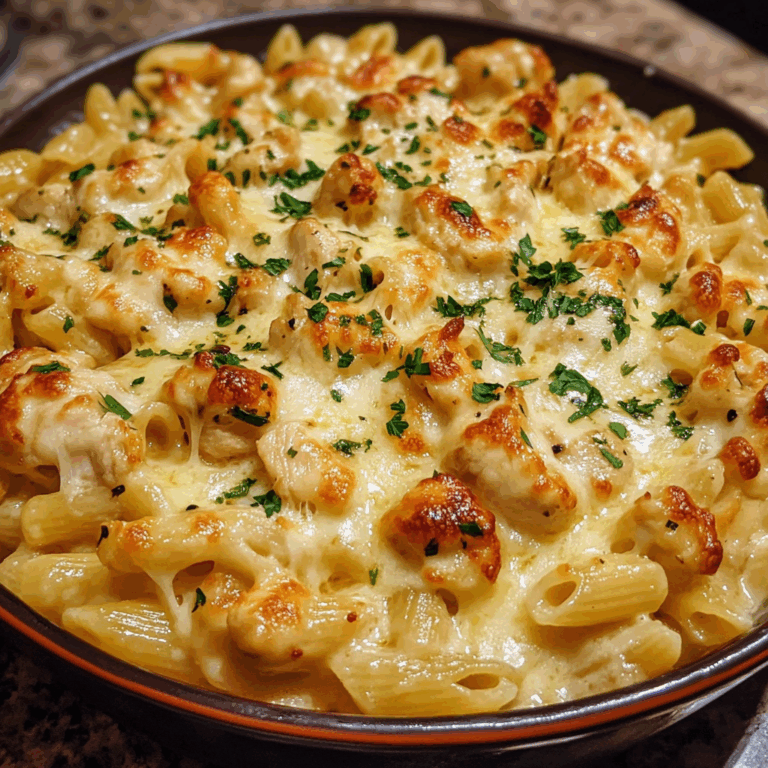 Chicken Pasta with Cheese and Sauce