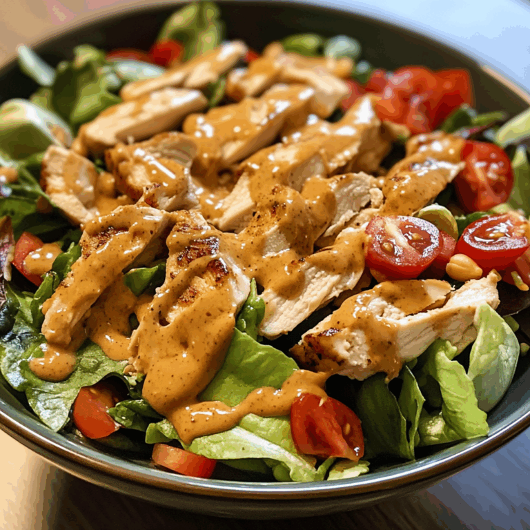 Chicken Salad with Peanut Dressing