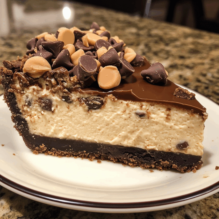 Reese’s Peanut Butter Chip Cheesecake Pie