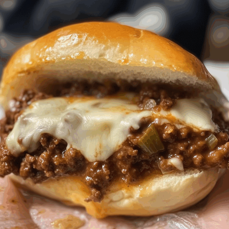 Sloppy Joes with Provolone Cheese