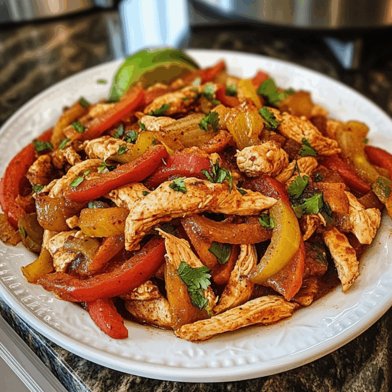 Delicious Crockpot Chicken Fajitas