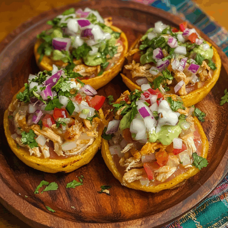 Flavorful Chicken Sopes: A Tex-Mex Delight