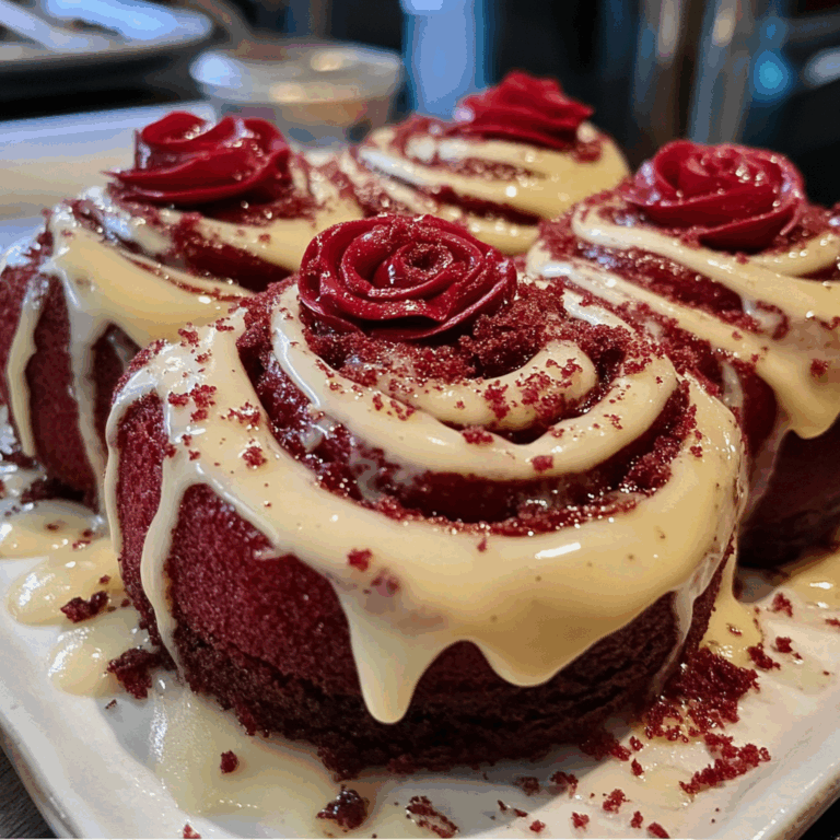 Indulgent Red Velvet Cinnamon Rolls